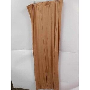 Jolie & Joy Women’s Tan Wide Leg Pants Elastic Waist Plus Size 1X NWT